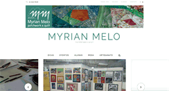 Desktop Screenshot of myrianmelo.art.br