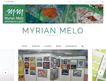 Tablet Screenshot of myrianmelo.art.br